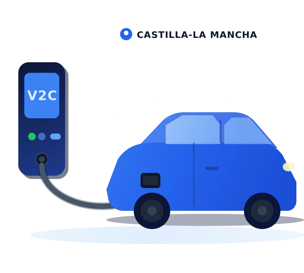 Instalación de cargador de coche eléctrico en Castilla-La Mancha